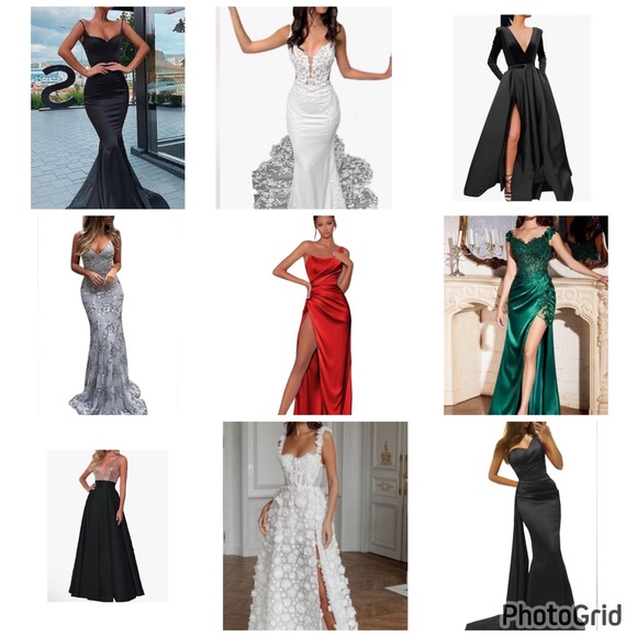 Elegant Gray Velvet Evening Gown - Picture 7 of 9